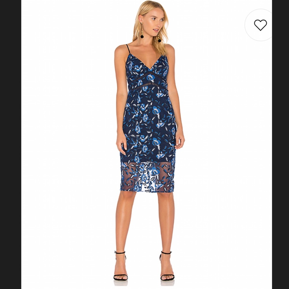 Bardot Sapphire Midi Dress in Floral XS